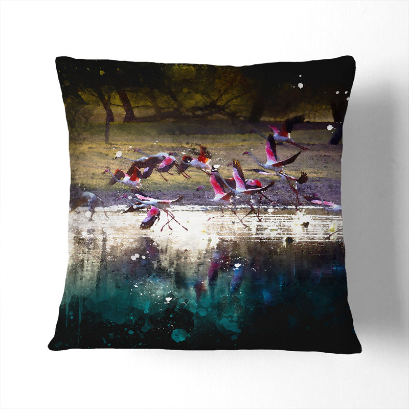 Square Throw Cushion, Black, 40cm H x 40cm W x 15cm D