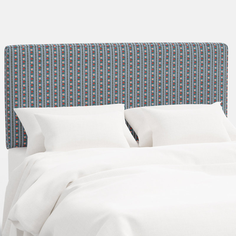Elly Headboard In Delphine Slate, Twin, Blue