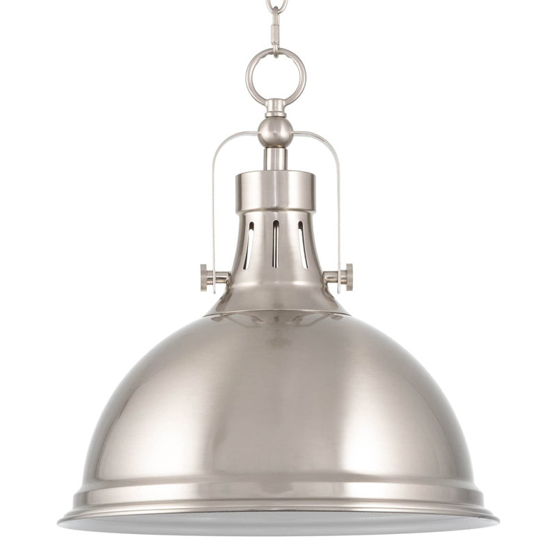 Felio 1 - Light Shaded Pendant, Brushed Nickel