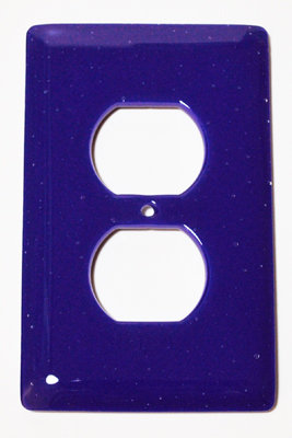 Plaque murale 1-gang à prise en duplex Stenberg, Bleu cobalt profond