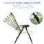 Chaises de terrasse pliantes (2). Assise confortable avec. Dossier réglable. Pour le jardin, la cour arrière, la pelouse. Pliable pour économiser de l'espace. Solide. 264 lb Capacité de chaises de patio de 2 po Fauteuil à dossier en toile