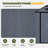 4 ft. W x 6 ft. D Durable Resin Storage Shed with Floor and Lockable Door, for Garden Patio Furniture and Tools