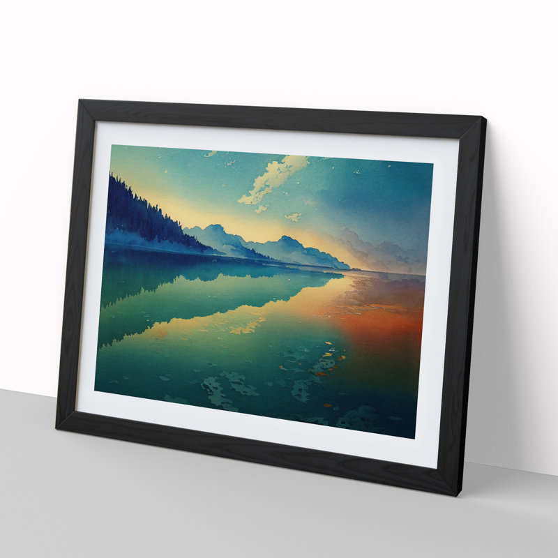 Glowing Lake - Single Picture Frame Print
