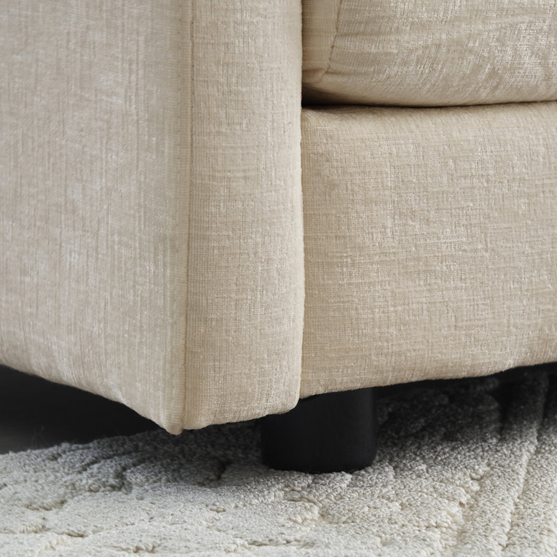 Fauteuil rembourré en chenille High High Beige