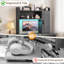 Étagère de bureau en bois avec rangement intégré, poste de recharge et rétroéclairage DEL-28427058