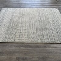 Kenmore Geometric Light Gray/Gray/White Area Rug AllModern Rug Size: Rectangle 7'10 x 10'3