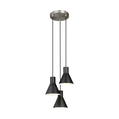 Luminaire suspendu conique à 3 lumières Byers