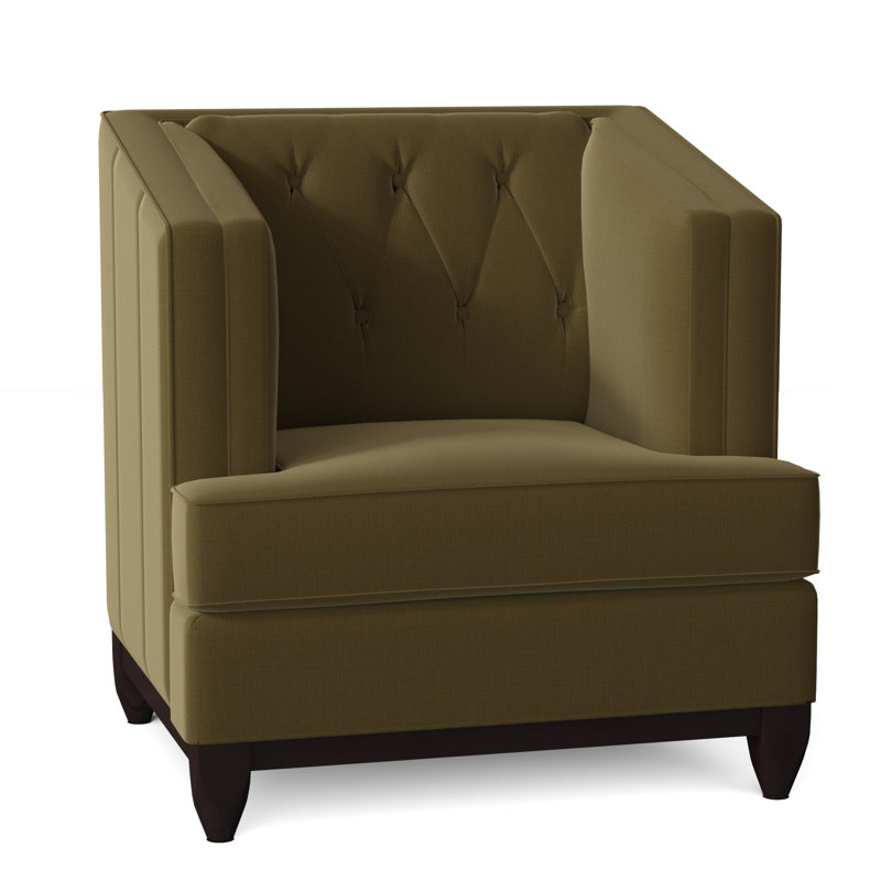 Ali Tufted Armchair, Highlander Olive