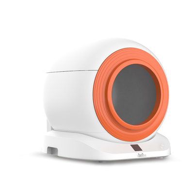 Bac à litière autonettoyant pour animaux de compagnie - paquet de 19,88 po de hauteur, boîte de rangement pour chat à affichage en polypropylène avec nettoyage automatique, remplisseur en acier inoxydable