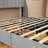 Bed Frame With LED, 4 Under-Bed Portable Storage Drawers, Wings Headboard Design-6159408-6159414