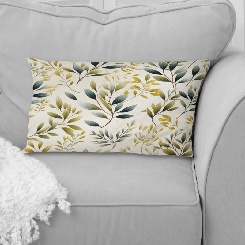 Coussin Tranquil Leaves I - Plants