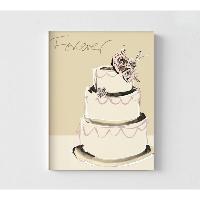 «Forever» par Ashley David, idée de décoration de couloir de mariage, impression d'affiche de gâteau de mariage blanc, décor inspiré de la mariée classique