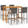 Ensemble de table de bar et tabourets