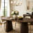 Wooden Extendable Oval Dining Table with Slatted Legs
