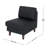 Commercial Modular Armless Middle Chair With Solid Wood Legs-202021493