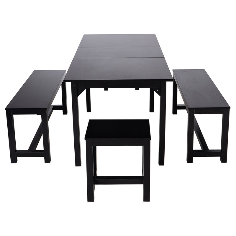6 - Person Dining Set, Black