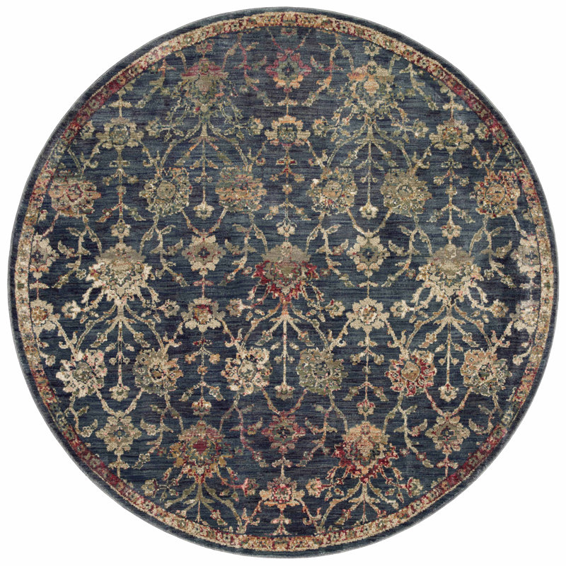 Febbas Oriental Indoor Rug, Round 7'9"