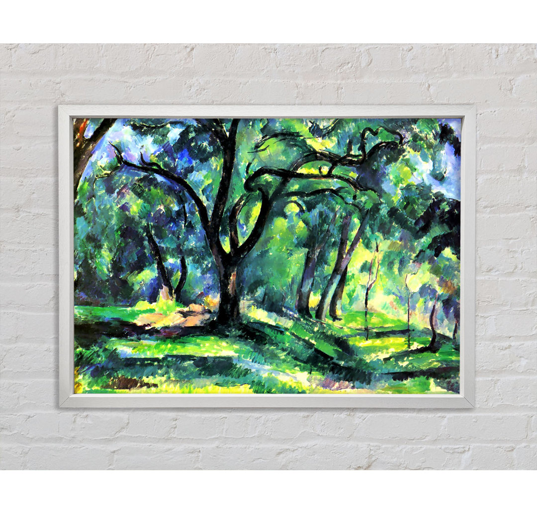 Cezanne In The Woods - Einzelner Bilderrahmen Kunstdrucke auf Leinwand