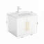 Meuble-lavabo de 31 po avec lavabo, portes à fermeture douce, tablette ajustable, pieds incurvés en bois d'hévéa, finition verte-118401334