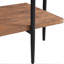 Console rectangulaire en bois manufacturé brun massif-742720543