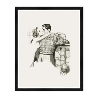 Fireplace Kiss Print