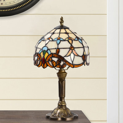 Steelman 14.6" H Antique Bronze Table Lamp Bedroom Nightstand Home Decor Comes With 1 LED Bulb