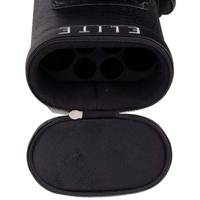 Elite ECCP22 2 Butt 4 Shaft Precision Hard Pool Cue Case - Black, Black