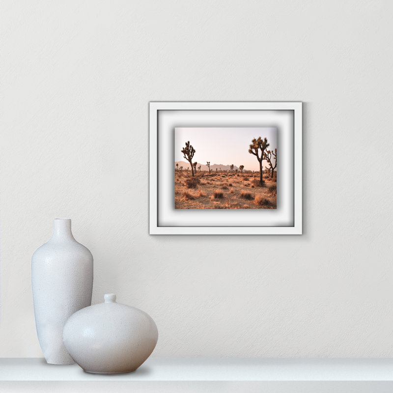 Tree - Picture Frame Photograph, Satin White, 13" H x 15" W x 1.25" D