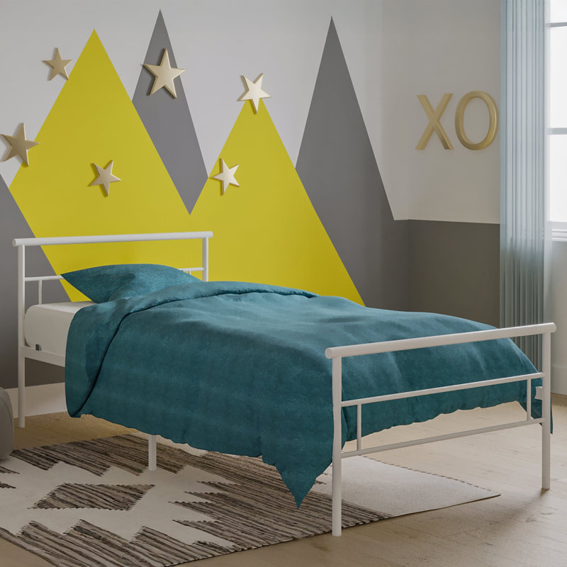 Seattle Metal Twin Bed, White