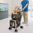 Two-Tier Pet Stroller Dual Carrier With Adjustable Handle,Foldable Design, And 360° Swivel Wheels (77Lbs Capacity)-119784193