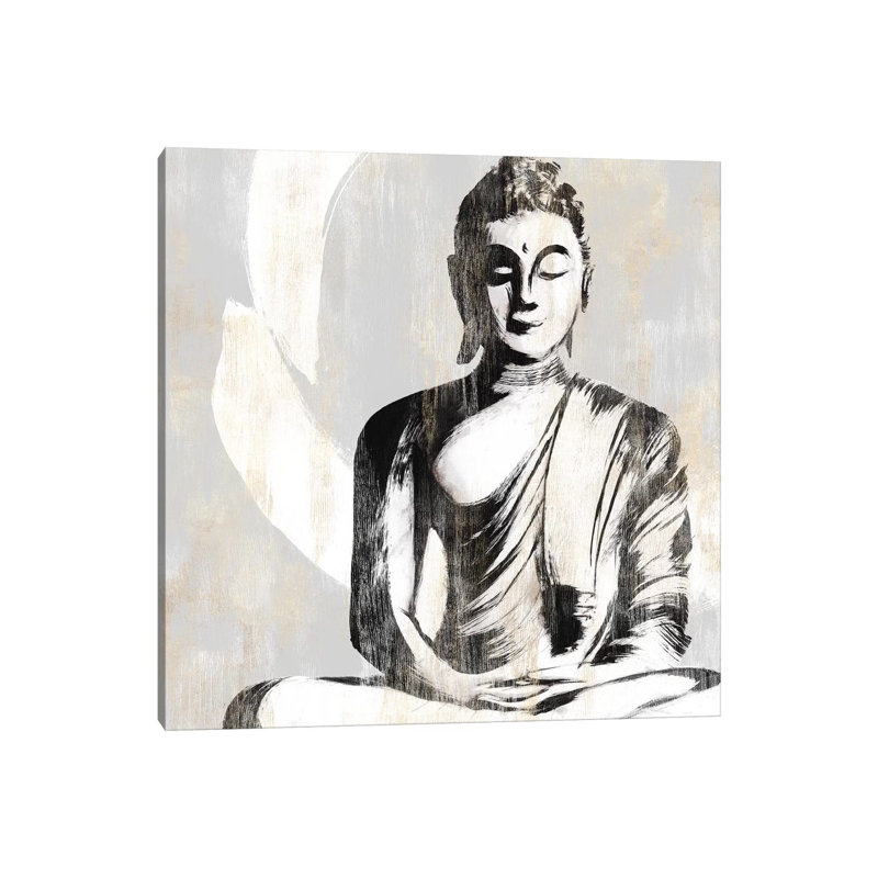 Buddha II by Isabelle Z - Print on Canvas, 45.72 cm H x 45.72 cm W x 3.175 cm D, Wrapped Canvas