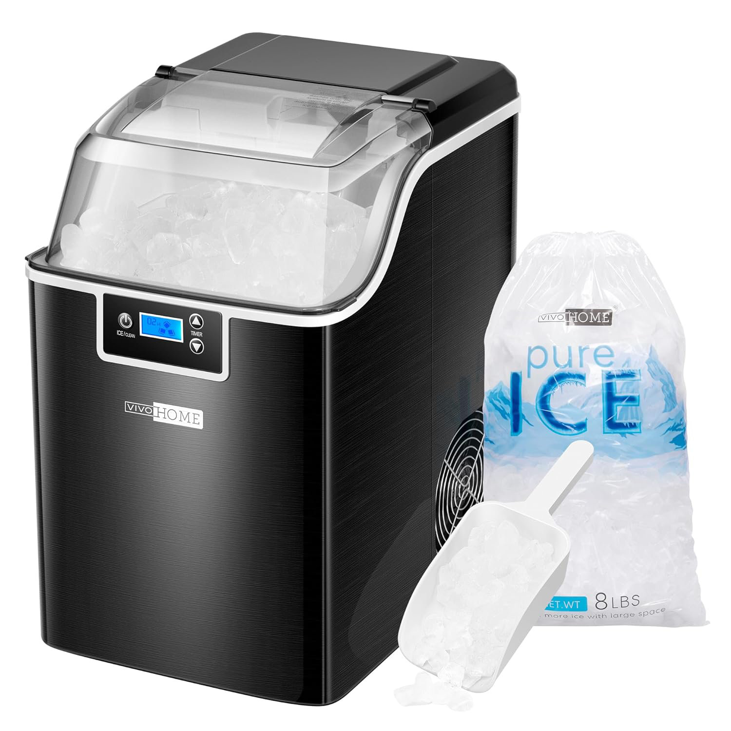 VIVOHOME 44 lb. Daily Production Portable Ice Maker — FIN-0015092 | Fridge.com