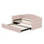 Lit de jour avec couchette escamotable allongée, canapé-lit rembourré, peu encombrant, velours-1002095356