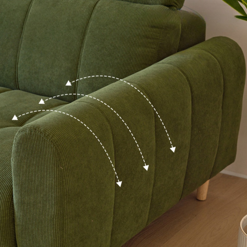 Adjustable-back Minimalist Straight Sofa