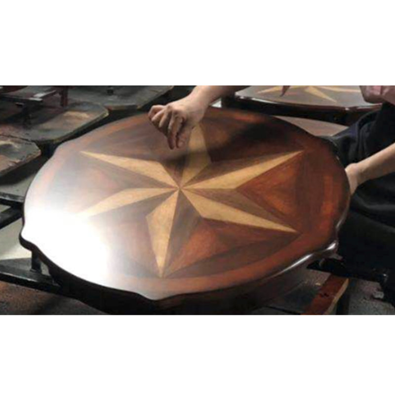 Bainbridge Round Side Table, Brown