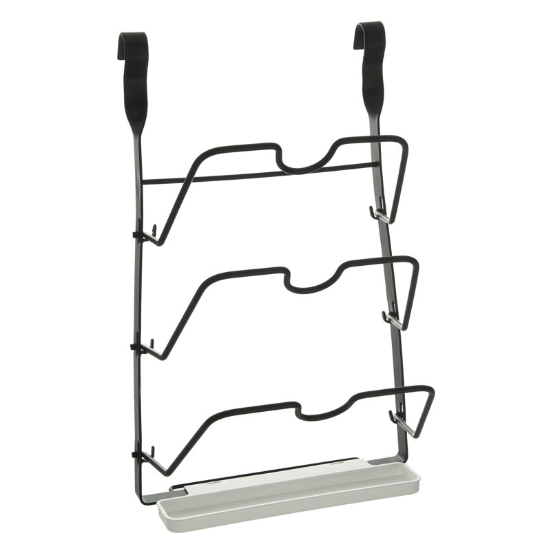 Woodside Plastic Cabinet Shelving Rack, Black