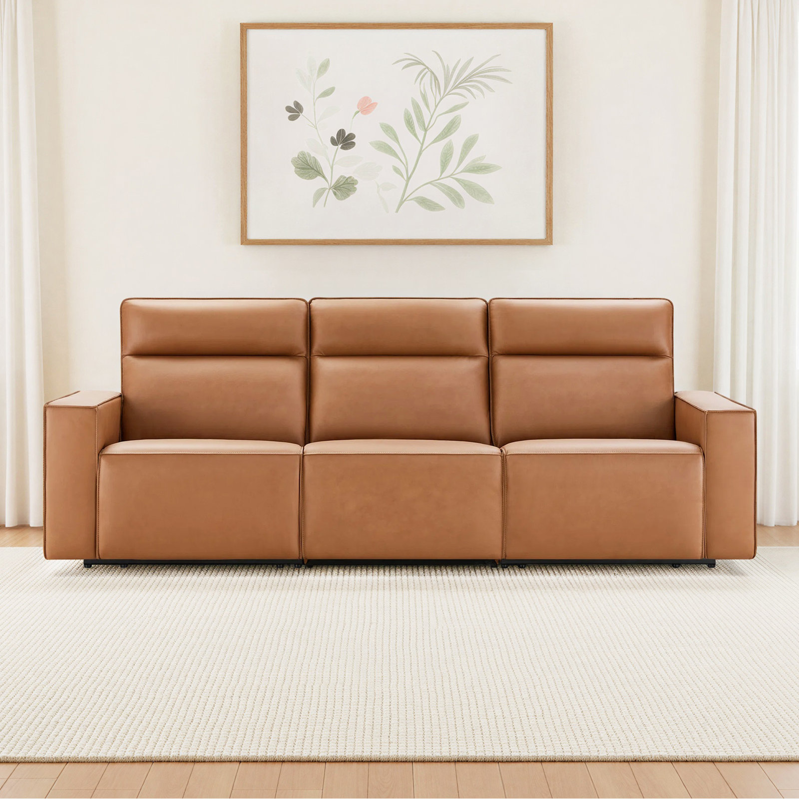 Phillipsburg 107" Genuine Leather Reclining Sofa