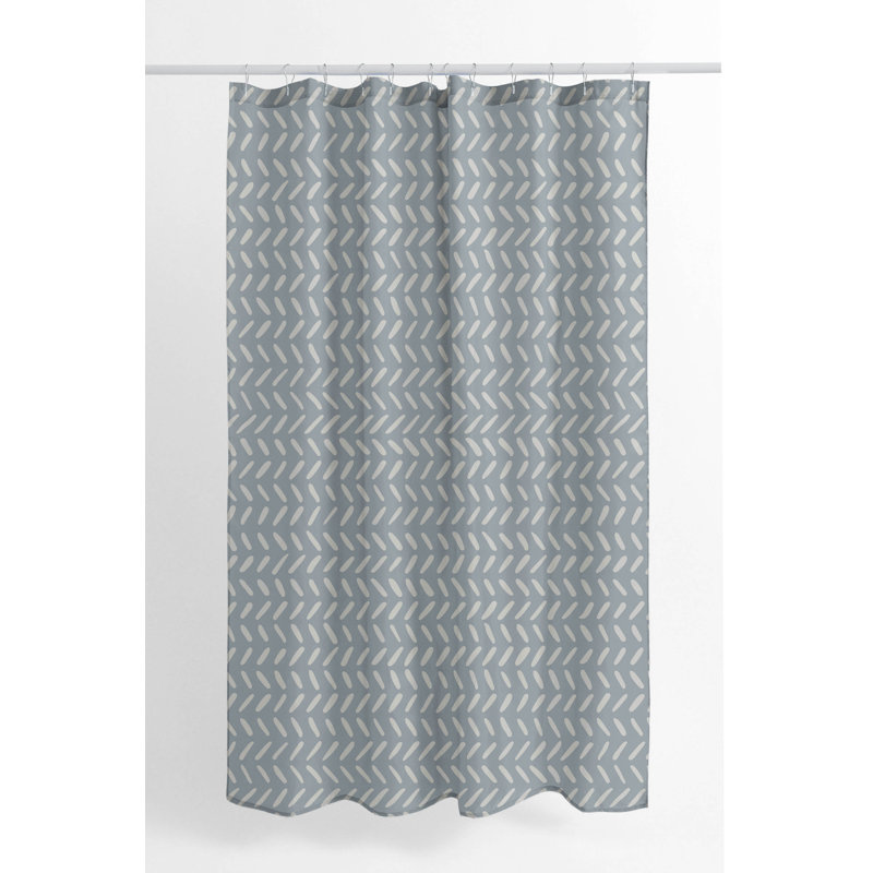Dream Splat Ultra-Thin Lightweight Shower Curtain, Blue/Slate Blue