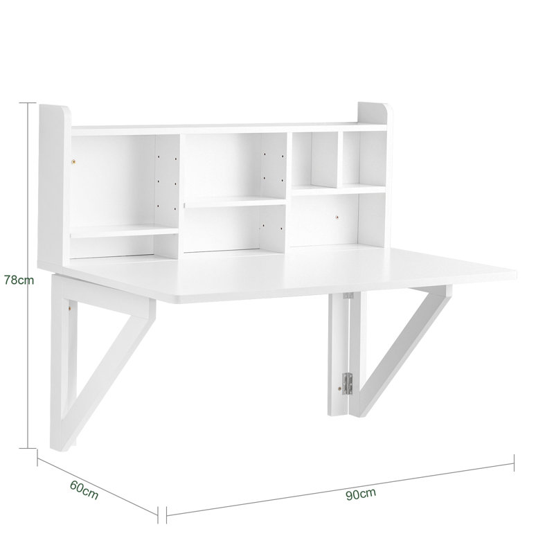Sighwaldi 90cm Rectangular Folding Table, 78cm H x 90cm W x 60cm D
