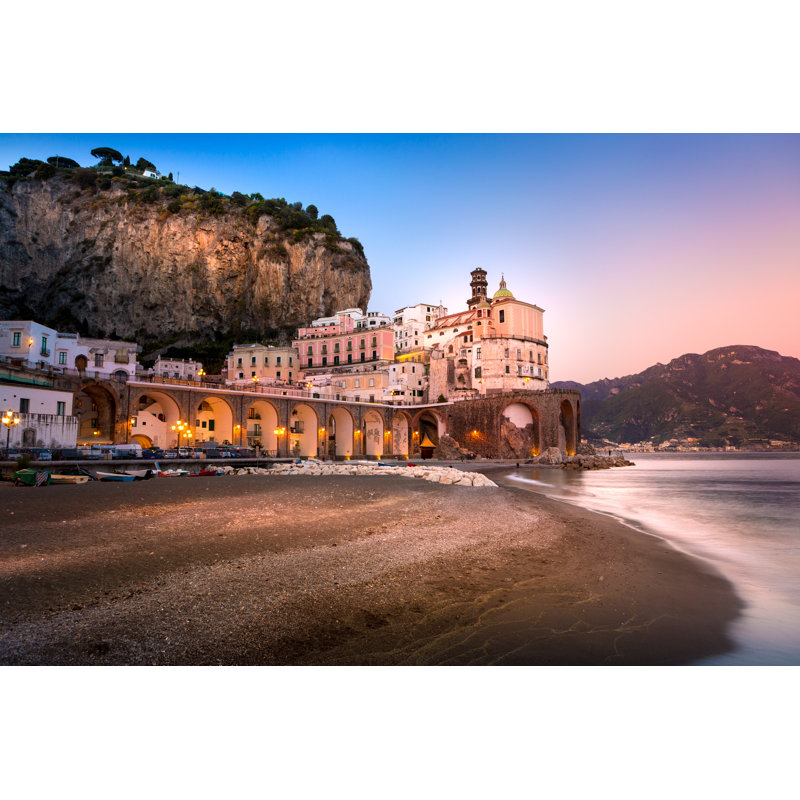 Amalfi Cityscape, Italy by Aleh Varanishcha - Wrapped Canvas Print, 81cm H x 122cm W