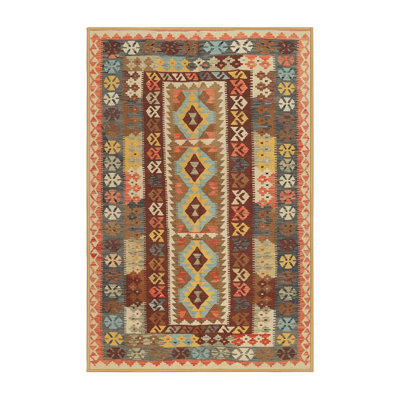 Tapis brun / bleu Southwestern