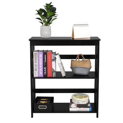 Solid Wood Etagere Bookcase
