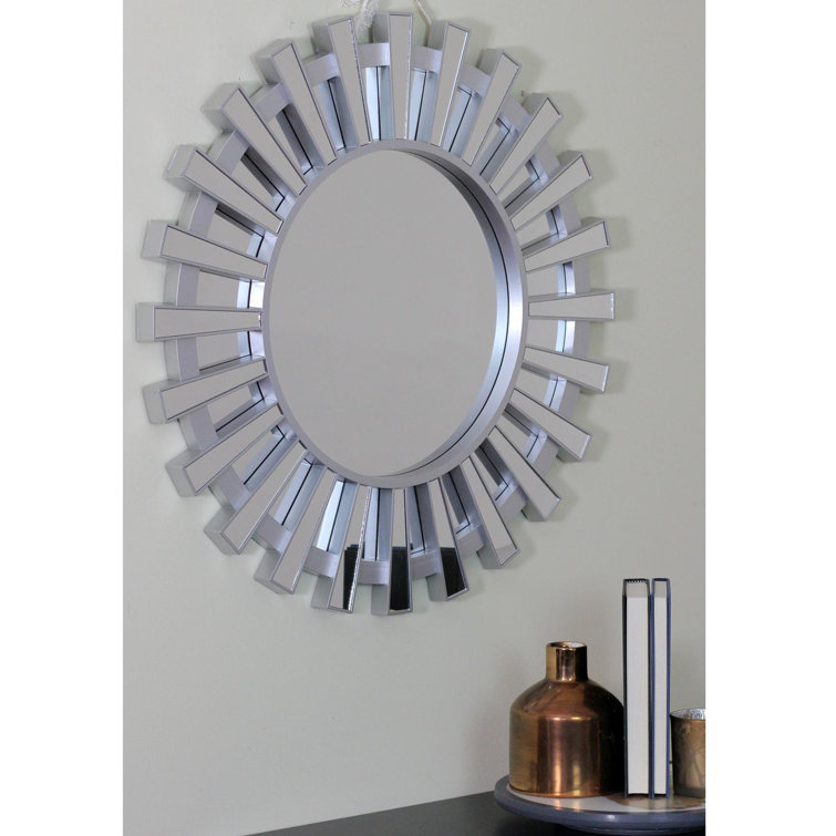 25.5" Sunburst Round Wall Mirror