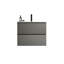 Meuble-lavabo mural 24 po avec lavabo en céramique avec un trou de robinet, grand meuble-lavabo flottant avec rangement pour salle de bain moderne, pré-assemblé-2051217294