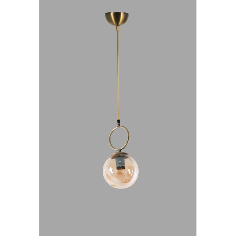 Superbe lustre scandinave, finition cuivre, 16 x 27,6 pouces | Fabrication 100% métal, peinture séchée au four et revêtement en culbutage | Douille E27, 40 W maximum | Éclairage glamour pour les maisons modernes et les espaces repas