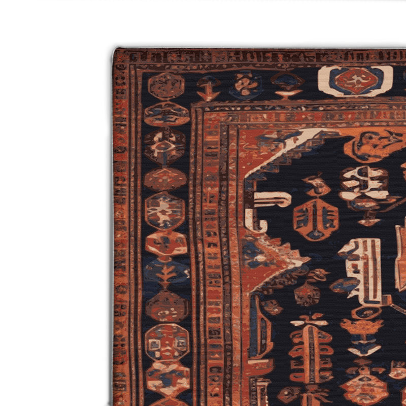 Tapis turc intérieur et extérieur brun, Rectangulaire 2 pi x 3 pi