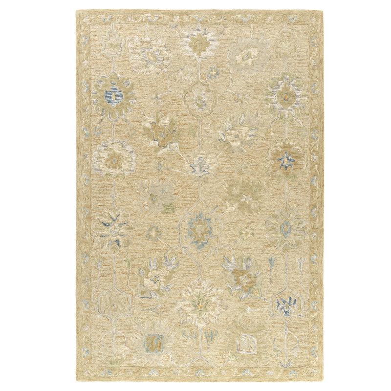 Tapis d'intérieur en laine touffeté à la main Traditional, Rectangle 2 pi x 3 pi