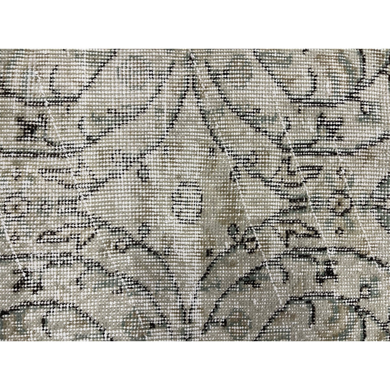 45.3x74 Inch Beige Wool Patchwork Accent Rug, Traditional Style Rug