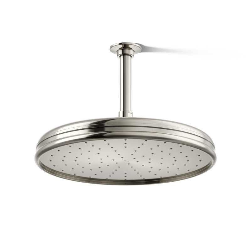 Pomme de douche fixe Rain, Nickel poli éclatant