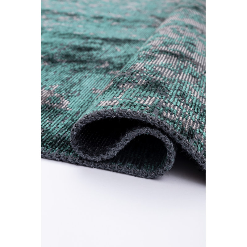 Rapture Green/Gray AbstractLuxury Area Rug, Rectangle 7'10" x 11'2"